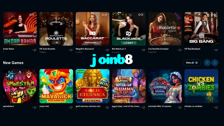 joinb8 casino presented on mobile device in Pakistan with slots and live games